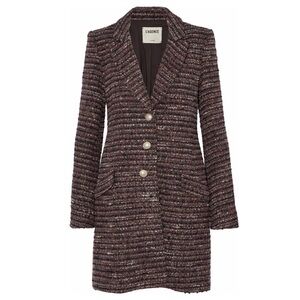 L'Agence Brown Tweed Bouvier Coat